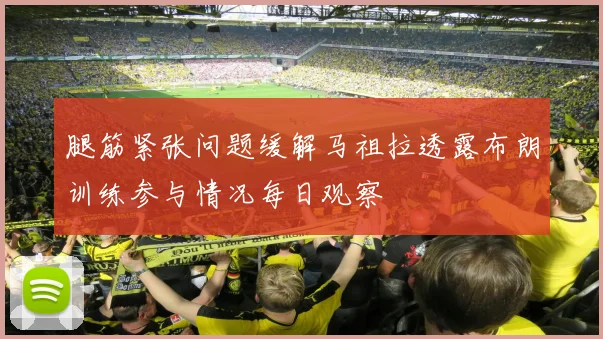 腿筋紧张问题缓解马祖拉透露布朗训练参与情况每日观察